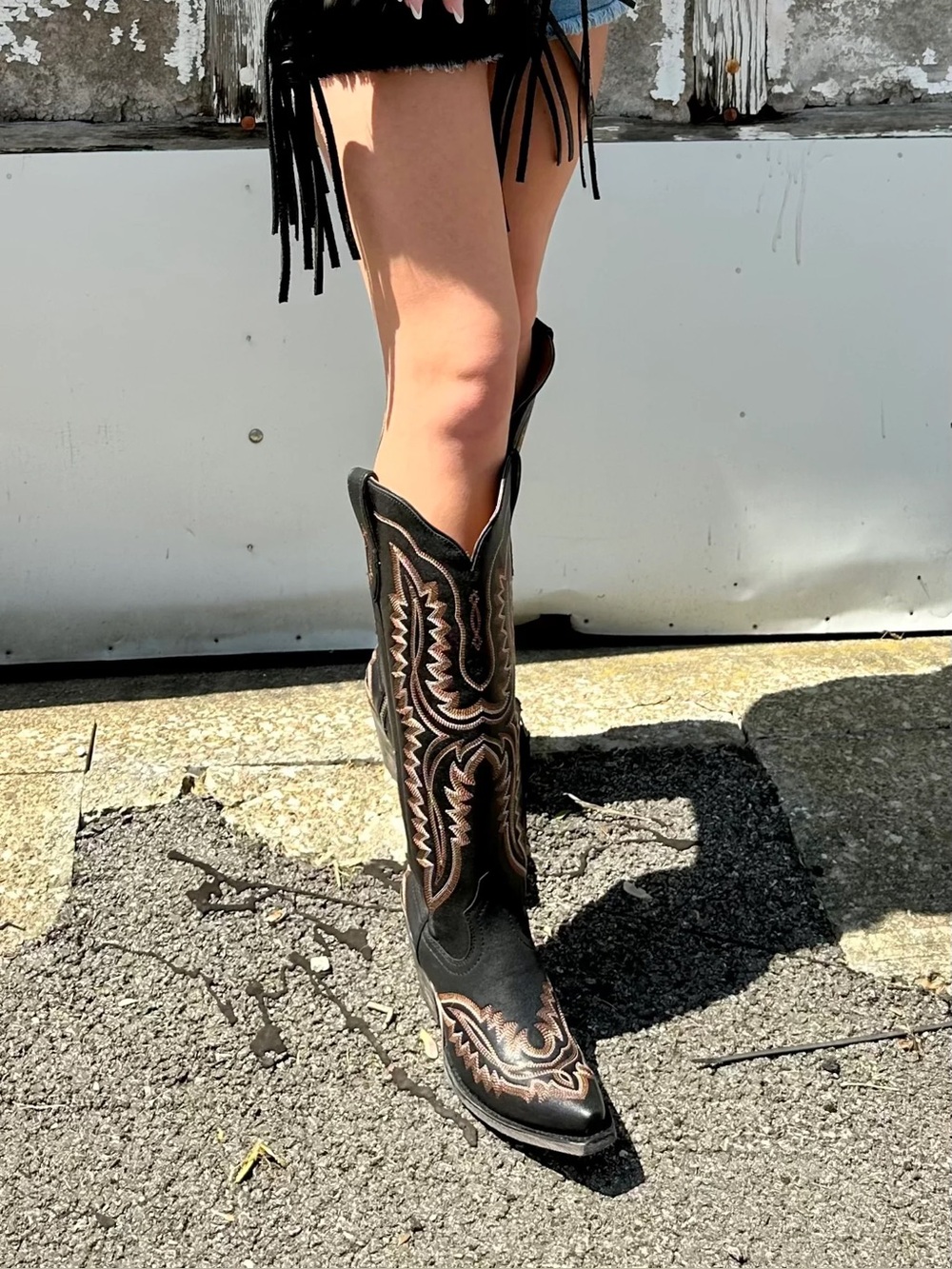 Ariat Women's Casanova X Toe Cowboy Western Boots in Brooklyn Black. Size 7.5C - Picture 11 of 15